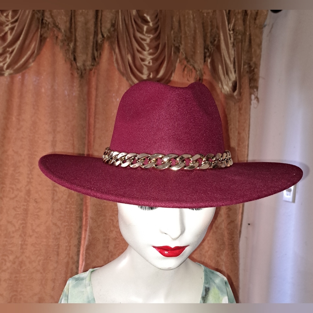 Felt Fedora jazz Style Wide Brim Hat